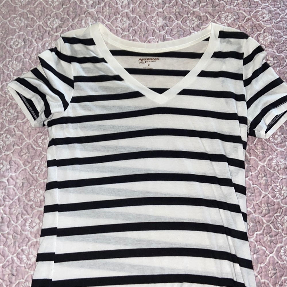 stripped tee
